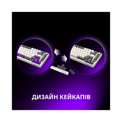 Клавіатура Lorgar KBP7075W Pro RGB Wireless/Bluetooth/USB UA Black/yellow (LRG-KBP7075W-YL-US)