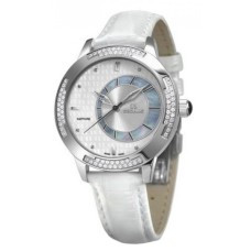 Наручний годинник Seculus 1671.2.1063 white mop, ss cz stones, white leather