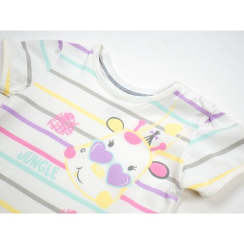 Набір дитячого одягу Miniworld з жирафом (14354-68G-gray)