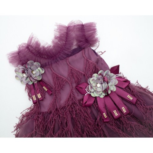 Плаття дитяче Tivido святковий з прикрасами (2136-104G-violet)