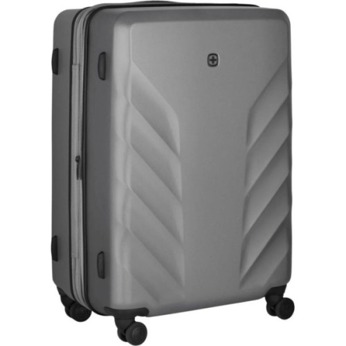 Валіза Wenger Motion, середня, пластик, 4 колеса, сірий (612703)