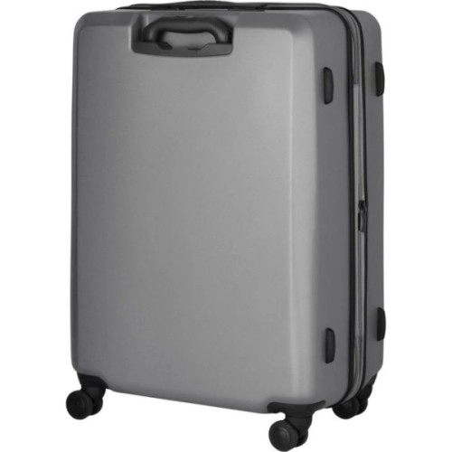 Валіза Wenger Motion, середня, пластик, 4 колеса, сірий (612703)