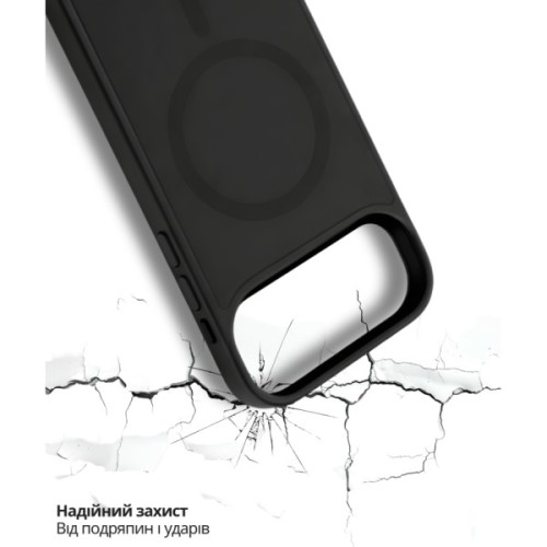 Чохол до мобільного телефона BeCover FIBRA ArcLine MagSafe Apple iPhone 17 Air Black (715375)