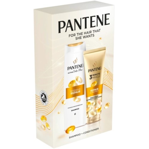 Набір косметики Pantene Pro-V Інтенсивне відновлення Шампунь 400 мл + Бальзам-ополіскувач 220 мл (8006530042369)
