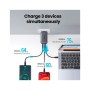 Зарядний пристрій Ugreen 2xUSB-C + 1xUSB 65W GaN gray (10335)