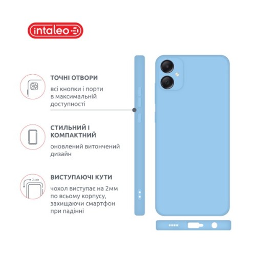 Чохол до мобільного телефона Intaleo SoftShell Samsung Galaxy A06 Light Blue (1283126609480)