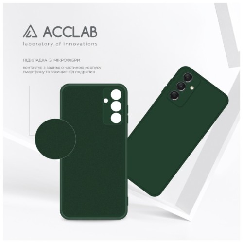 Чохол до мобільного телефона ACCLAB SoftShell Samsung Galaxy A24 Dark Green (1283126586873)