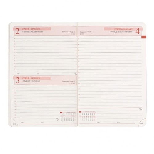 Тижневик Leo planner діловий Garden А5 датований 2027 м'який 368 сторінок (252781)