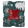 Плед Ardesto Christmas Flannel 160х200см, 100% поліестер, ялинки (ART0128PB)