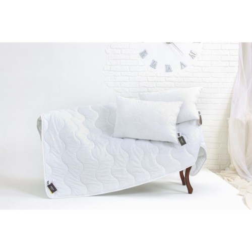Ковдра MirSon Набір EcoSilk Всесезонний №1660 Eco Light White Ковдра + под (2200002655132)