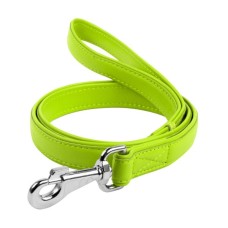 Повідець для собак WAUDOG Glamour шкіряний S салатовий (33735)