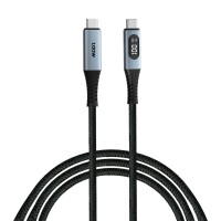 Дата кабель USB-C to USB-C 1.2m with display 100W black Verbatim (31848)