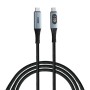 Дата кабель USB-C to USB-C 1.2m with display 100W black Verbatim (31848)