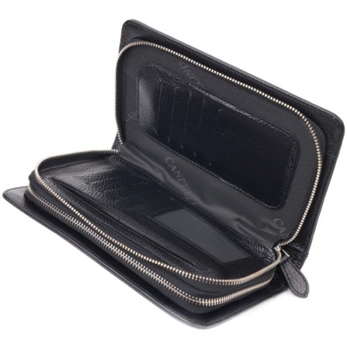 Сумка Canpellini З натуральної шкіри Чорна (21567)