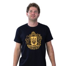 Футболка Sol's Imperial 190 Герб України чорний L (11500309/137L)