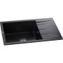 Мийка кухонна GRANADO NAVIA black shine з сифоном (775*495mm.) (gr3801)