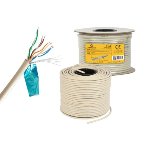 Кабель мережевий Cablexpert FTP 100м, cat 5e, CCA, AWG24, Patchkabel (FPC-5004E-L/100)