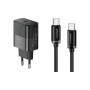 Зарядний пристрій Essager USB-C PD30W + cable USB-C to USB-C 60W black (E30JSB1-SYTT1-T)