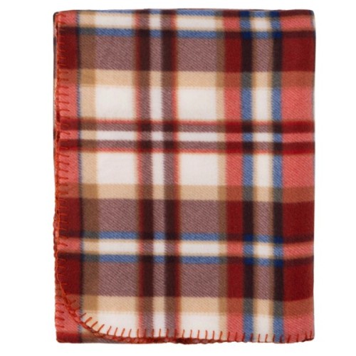 Плед Ardesto Fleece 100% поліестер, клітинка, біло-коричневий 130х160 см (ART0720PB)