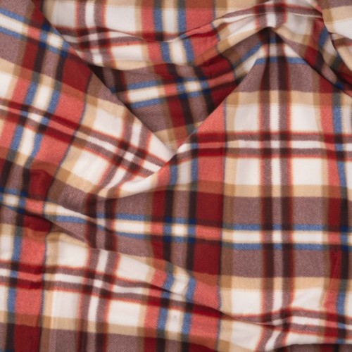 Плед Ardesto Fleece 100% поліестер, клітинка, біло-коричневий 130х160 см (ART0720PB)