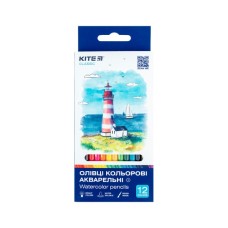 Олівці кольорові Kite Classic акварельні, 12 кольорів (K-1049)