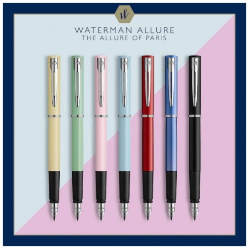 Ручка пір'яна Waterman ALLURE Blue CT  FP F (13 312)