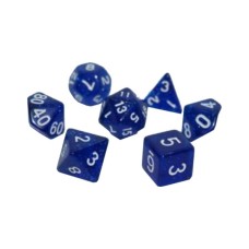 Набір кубиків для настільних ігор Games 7 Days Glitter 7 Dice Set - Blue (g7dglit16)