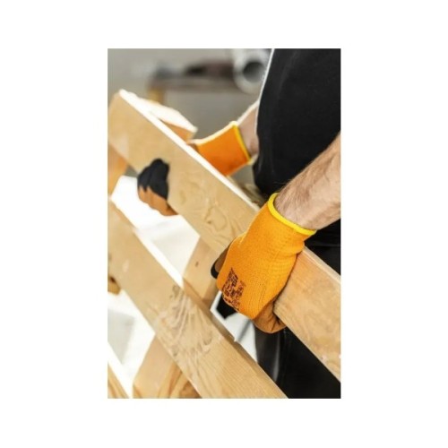 Захисні рукавиці Hoegert LYCK HT5K769-9 утеплені з спіненим латексом помаранчеві, 9 (HT5K769-9)