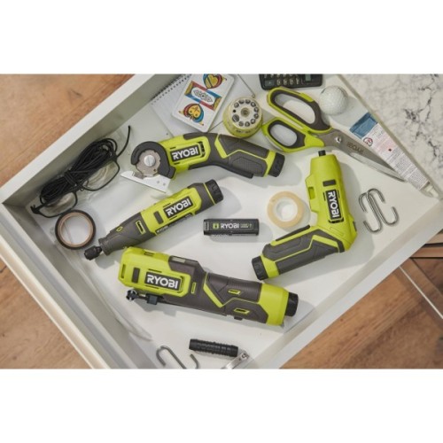 Викрутка акумуляторна Ryobi RSD4-120TA2, USB Lithium, 4V, 1х2Ah, 5Нм, 200об/хв, 2 насадки ,10 біт, кейс (5133006211)
