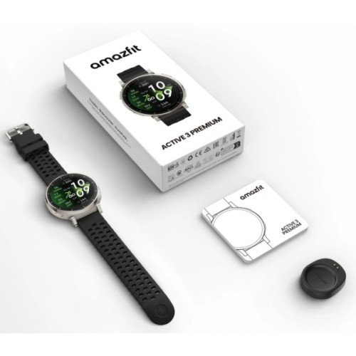 Смарт-годинник Amazfit Active 3 Premium W2559GL1N Срібний (1193746)