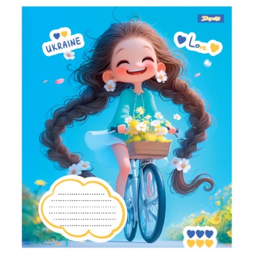 Зошит 1 вересня Free and Happy А5 12 аркушів лінія (768233)