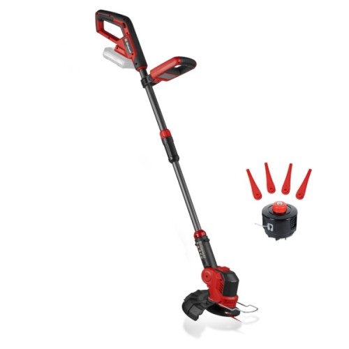 Тример садовий Einhell GE-CT 18/25-1 Li-Solo, 18V, 8400об/хв, 25см, пластикові ножі + волосінь, 2.0кг (без АКБ та ЗП) (3411256)
