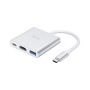 Концентратор HOCO USB-C to USB3.0+HDMI+PD HB14 Silver (6931474725790)