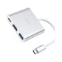 Концентратор HOCO USB-C to USB3.0+HDMI+PD HB14 Silver (6931474725790)