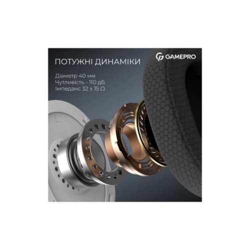 Навушники GamePro Asgard Bragi 7.1 RGB Tri-Mod White (HSW250W)