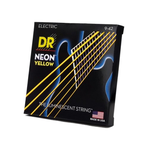 Струни для гітари DR Strings NEON Yellow Electric - Light (09-42) (NYE-9)