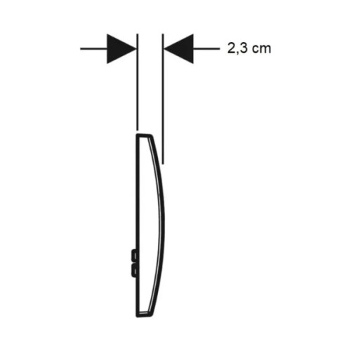 Панель змиву Geberit Delta20 хром (115.127.21.1)