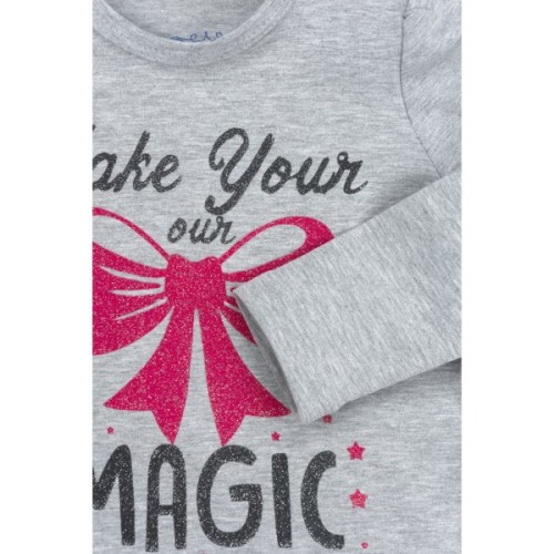 Набір дитячого одягу Breeze з бантиками (10527-80G-gray)