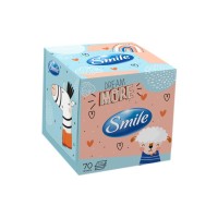 Серветки косметичні Smile 3 шари 70 листів Дизайн коробки в асортименті (4823071661996)