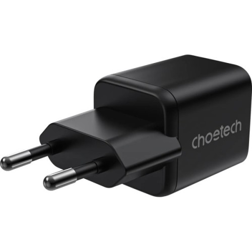 Зарядний пристрій Choetech 1xUSB-C PD30W PPS + 1xUSB QC3.0 (PD5012-EU-BK)