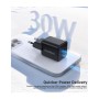Зарядний пристрій Choetech 1xUSB-C PD30W PPS + 1xUSB QC3.0 (PD5012-EU-BK)