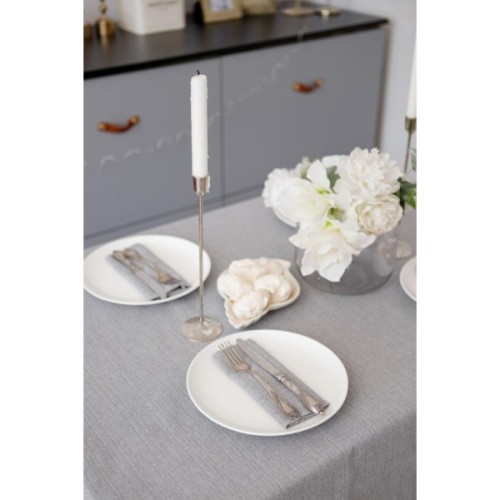 Скатертина Прованс святкова Перлина Silver 132х120 см (037590)