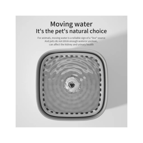 Універсальний посуд для тварин Me&Pet Поїлка фонтан 3 л біла (NMP070)