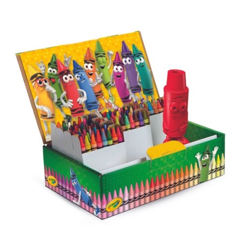 Олівці кольорові Crayola воскові, 120 шт зі стругачкою (52-6920)