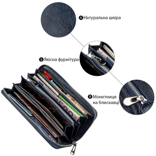 Гаманець ST Leather Синій (18864)