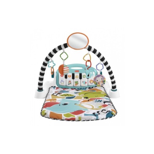 Дитячий килимок Fisher-Price ігровий центр блакитний Натискай та грай з технологією Smart Stages (англ.) (HWY58)