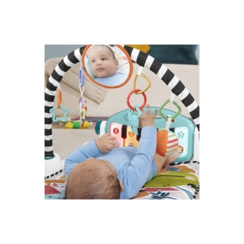 Дитячий килимок Fisher-Price ігровий центр блакитний Натискай та грай з технологією Smart Stages (англ.) (HWY58)