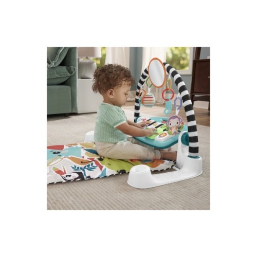 Дитячий килимок Fisher-Price ігровий центр блакитний Натискай та грай з технологією Smart Stages (англ.) (HWY58)