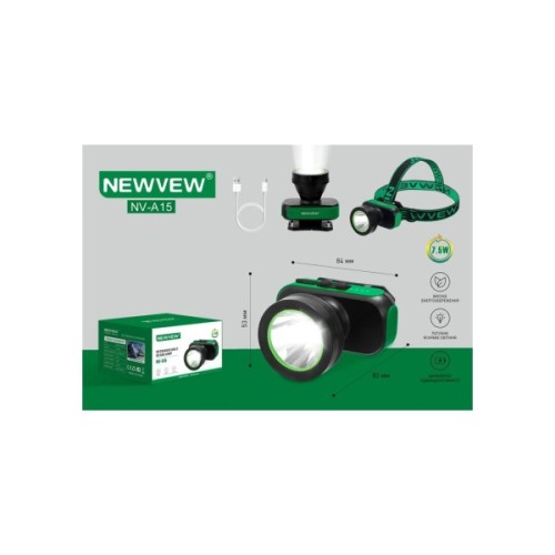 Ліхтар NEWVEW NV-A15 2200mAh Green (NWVW-NV-A15-GN)