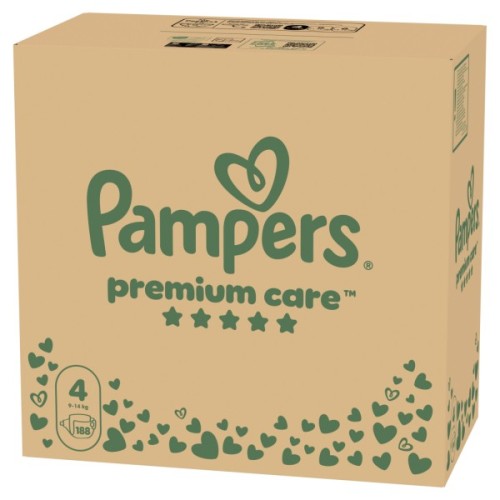 Підгузки Pampers Premium Care Розмір 4 (9-14 кг) 188 шт (8006530223829)